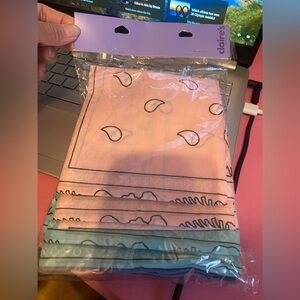 NWT, Claire’s 5-PIECE Pink, Blue, And Purple Bandannas W/ Paisley Design
